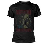 Motley Crue 'Shout At The Devil 83 Tour' (Nero) T-Shirt - NUOVO E UFFICIALE