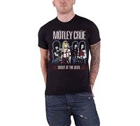 Motley Crue Shout at The Devil - Maglietta slim fit, da uomo, colore: Nero