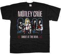 Motley Crue Shout At The Devil Nikki Sixx autorizzato Uomo maglietta