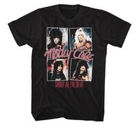 Motley Crue Shout At The Devil T-Shirt Manica Corta Nera Cotone Girocollo