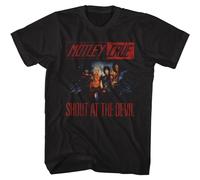 Motley Crue Shout At The Devil T-Shirt Uomo Manica Corta Cotone Nero