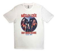 Motley Crue - T-Shirt # Xl White Unisex # Every Mothers Nightmare