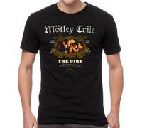 Motley Crue The Dirt Heavy Metal Glam Classic Rock Musica Band T Shirt MOT10264