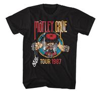 Motley Crue - Tour 1987 - Manica Corta - Adulti - T-Shirt