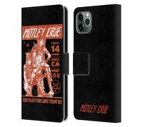 MOTLEY CRUE TOURS CUSTODIA COVER PORTAFOGLIO IN PELLE PER APPLE iPHONE TELEFONI