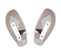 Moto 1Pair Smoke Clear Handle Bar Hand Guard Cold Protector Wind Deflector Shield Per (Titanium color)