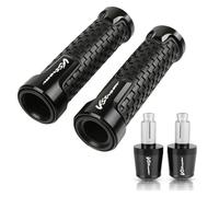 Moto 22 MILLIMETRI Manubrio Hand Grip Handle Bar End Cap Copertura Per SUZUKI V-Strom 250 650 1000 DL650 DL1000 DL250 Vstrom 2013-2018(Black)