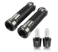 Moto 22 MILLIMETRI Manubrio Hand Grip Handle Bar End Cap Copertura Per SUZUKI V-Strom 250 650 1000 DL650 DL1000 DL250 Vstrom 2013-2018(Grey)