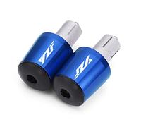 moto 7/8 "22mm Moto Manubrio EndsPlug Slider Manubrio Manopole Cap Accessori Per Yamaha YZF R3 R25 R6 R1 R125 R250 R6s estremità della maniglia(Blue)