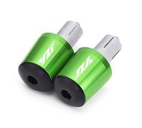moto 7/8 "22mm Moto Manubrio EndsPlug Slider Manubrio Manopole Cap Accessori Per Yamaha YZF R3 R25 R6 R1 R125 R250 R6s estremità della maniglia(Green)