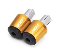 moto 7/8 "22mm Moto Manubrio EndsPlug Slider Manubrio Manopole Cap Accessori Per Yamaha YZF R3 R25 R6 R1 R125 R250 R6s estremità della maniglia(Gold)