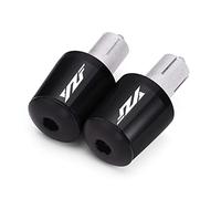 moto 7/8 "22mm Moto Manubrio EndsPlug Slider Manubrio Manopole Cap Accessori Per Yamaha YZF R3 R25 R6 R1 R125 R250 R6s estremità della maniglia(Black)