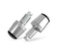 moto 7/8'' Anti-Slip Grip Hand Motorcycle Handlebar Handle Bar Grips End Plug PER SUZUKI INTRUDER800 INTRUDER 800 1994-2002 2003 2004 estremità della maniglia(Silver)