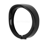 Moto 7 pollici anello lunetta visiera 4,5 pollici fendinebbia copertura della lampada nero compatibile con Touring Road King Electra Softail universale sostituzione aftermarket(7 inch)