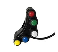 Moto Accensione Pulsante 7/8" 22mm Interruttori Per Moto Montaggio Su Manubrio Fari Indicatori Di Direzione Fendinebbia Clacson Interruttore Avviamento E Spegnimento 12 V In Lega Alluminio