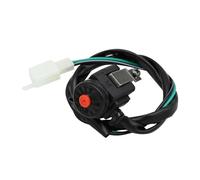 Moto Accensione Pulsante Compatibile Con ATV UTV 2,6×2,5×5,5 Cm/1,02"×0,98"×2,17" Interruttore Avviamento Motocicletta Pulsante Clacson NO/OFF Convertitore Elettrico Comunemente Aperto