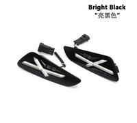 Moto Accessori LED Indicatore Direzione Luce Nera Anteriore Luminoso Nero