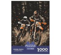 Moto All Terreno Puzzle 1000 Pezzi Foresta Track Puzzle Difficile E Stimolante Decorazione Interna in Cartone 100% Riciclato per Gli Amanti Di Puzzle 38x26cm/1000pcs