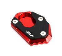 Moto Allargata Cavalletto Piede Laterale Estensione Piastra Di Supporto Pad Per Kawasaki ER6F Er6f ER-6F ER-6N 2012-2016(Red)