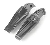 Moto Alluminio CNC Pieghevole pedalino Rearset Pedane Per Tmax 530 2013-2016 Per MT-03 MT-07 MT-09 2013-2020 Per Tmax560 T-max 560 2020 Per Tmax 500/XP500 Tutto L'anno (Grigio)