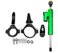 moto ammortizzatore manubrio Compatibile Con Ninja Per ZX-4R Per ZX-4RR 2023-2024 Kit Di Supporto Per Ammortizzatore Di Sterzo Per Motocicletta Staffa Stabilizzatrice Accessori Universali(Green)