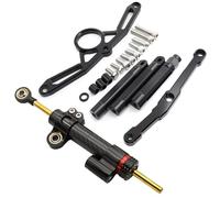 moto ammortizzatore manubrio Compatibile Con Yamaha Per MT09 Per FZ09 2021-2023 Kit Di Supporto Per Staffa Stabilizzatrice Ammortizzatore Sterzo Moto Universale(Black)