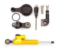 moto ammortizzatore manubrio Compatibile Con Yamaha Per YZF R6 2006-2020 Kit Di Montaggio Stabilizzatore Ammortizzatore Sterzo Moto Staffa Di Supporto Accessori Universali(Yellow)