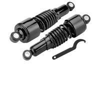 Moto Ammortizzatore Per Sportster Per Iron XL 883 1200 2004-2012 Motocicletta Ammortizzatori Posteriori Da 10,5”/267mm Abbassamento Sospensione Posteriore Nera AMMORTIZZATORI MOTO(Nero)