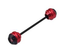 Moto Anteriore E Asse Posteriore Forcella Crash Sliders Cap Pad Per NINJA400 650 1000 Protezione Dalla Caduta Delle Ruote(Rear Red9)