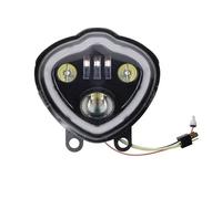 Moto Anteriore Faro Per Kawasaki Per Vulcan 650S EN650 2015 2016 2017 2018 2019 2021 DRL Faro LED Nero Per Moto 1 Pezzo Motociclo Faro