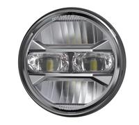 Moto Anteriore Faro Per Sportster Per Dyna Per Iron 883 Moto Proiettore Faro A LED 5.75 Pollici Angel Eyes H4 Faro Da 5 3/4" DRL Indicatore Di Direzione Fari Moto(Yellow)
