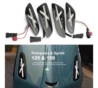 Moto Anteriore Posteriore Freccia Luce Luminoso Indicatore Anteriore Nero Opaco