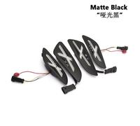 Moto Anteriore Posteriore Freccia Luce Luminoso Indicatore Set Nero Opaco