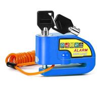 moto Antifurto Gbivbe Bloccadisco con Allarme 110DB, Lucchetto per Moto Bici Motorino Scooter Moped Vespa Accessori con 1.5m Reminder Cavetto