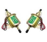 Moto ATV Alimentazione Carburante Pompe Rubinetto Di Commutazione HEP-02A Benzina Diesel In Linea A Bassa Pressione Pompa Elettrica 12V riparazione carburatore(2Pieces yellow)