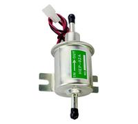 Moto ATV Alimentazione Carburante Pompe Rubinetto Di Commutazione HEP-02A Benzina Diesel In Linea A Bassa Pressione Pompa Elettrica 12V riparazione carburatore(Silver)