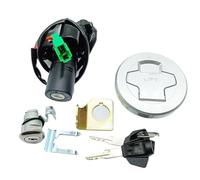 Moto Avviamento Chiave Compatibile con Suzuki per GIXXER155 per GSX150F L6 per GSX150 DEA L6 2016 Set di Chiavi di Blocco Interruttore di Avviamento OEM: 37000-34830-000