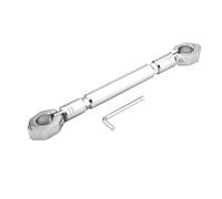 Moto Balance Bar, universale 22 millimetri in lega di alluminio Cross Bar Manubrio Moto rinforzare accessori leva (Silver)