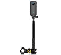 Moto Bicicletta Manubrio Fixture Mount Camera Staffa Adattatore Monopiede Stand per Insta DJI 360 X3 ONE X2 R RS Sport Action SLR Micro Singolo Digitale Lega di Alluminio Stabile Shock P