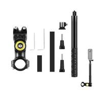 Moto Bicicletta Mount Action Camera Selfie-stick Morsetto & Monopiede per Insta 360 X3/ONE X2/ONE R/ONE RS/Hero 12 Fotocamere Sportive
