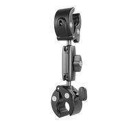 Moto Biciclette Mount Morsetto Doppio Morsetto di Montaggio Con 360 Gradi Ballhead Mount Clip Per Action Camera