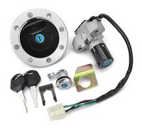 Moto Blocco Accensione Compatibile Con Suzuki Per GS500 2001 2002 2003 2004 2005-2012 Interruttore Di Accensione Tappo Serbatoio Carburante Serratura Sedile Con Kit Chiave