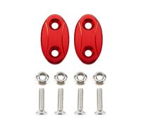 Moto Blocco OFF Piastra Specchietto retrovisore Foro Copertura Specchio Codice telaio Tappo Base Blocco compatibile con S1000RR ZX6R (Color : Red)
