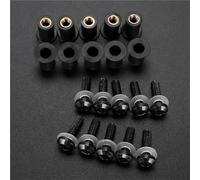 Moto Bulloni fissaggio Kit Bulloni Parabrezza Moto Per Bajaj Per Pulsar 200 NS RS AS 150 180 Set Di Bulloni Carenatura, Viti E Dadi Di Fissaggio Kit Viti Parabrezza in Alluminio(Nero)