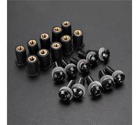 Moto Bulloni fissaggio Kit Bulloni Parabrezza Per Moto Per BMW K1200S F800GS Per ADVENTURE 1200 GS Viti E Dadi Per Fissaggio Parabrezza Kit Viti Parabrezza in Alluminio(Nero)