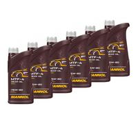 Moto Cambio Olio per Ingranaggi Mannol MTF-4 Api Gl 4 / Gl 5 75W-80 6x 1 Litro