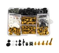 Moto Carenatura Bulloni Kit Di Fissaggio Carenatura Per Moto Per BMW R1100S R1150 R1150GS R1150RS R1150RT, Bulloni, Dadi, Viti, Clip, Carenatura Parabrezza Viti Set(Oro)