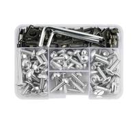 Moto Carenatura Kit Viti Parabrezza Bulloni Per VERSYS 650 Per NINJA 300 400 650 ZX6R Per VULCAN S 650 ZX10R KLX250 Acciaio(Argento)