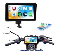 Moto Carplay Schermo 6 Pollici Portatile Navigatore Moto con Wireless Android Auto, IP68 Impermeabile, GPS, Bluetooth, Mirrorlink e Siri Compatibile