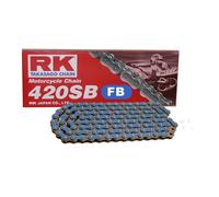 Moto Catena Blu RK FB420SB Con 118 Ruoli E Chiusura a Clip Aperto